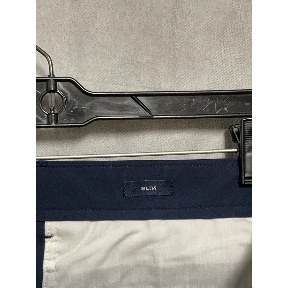 J Crew Pants Men 33X32 34x32 Blue Flex Slim‎ Tech Chino Golf Lightweight Stretch